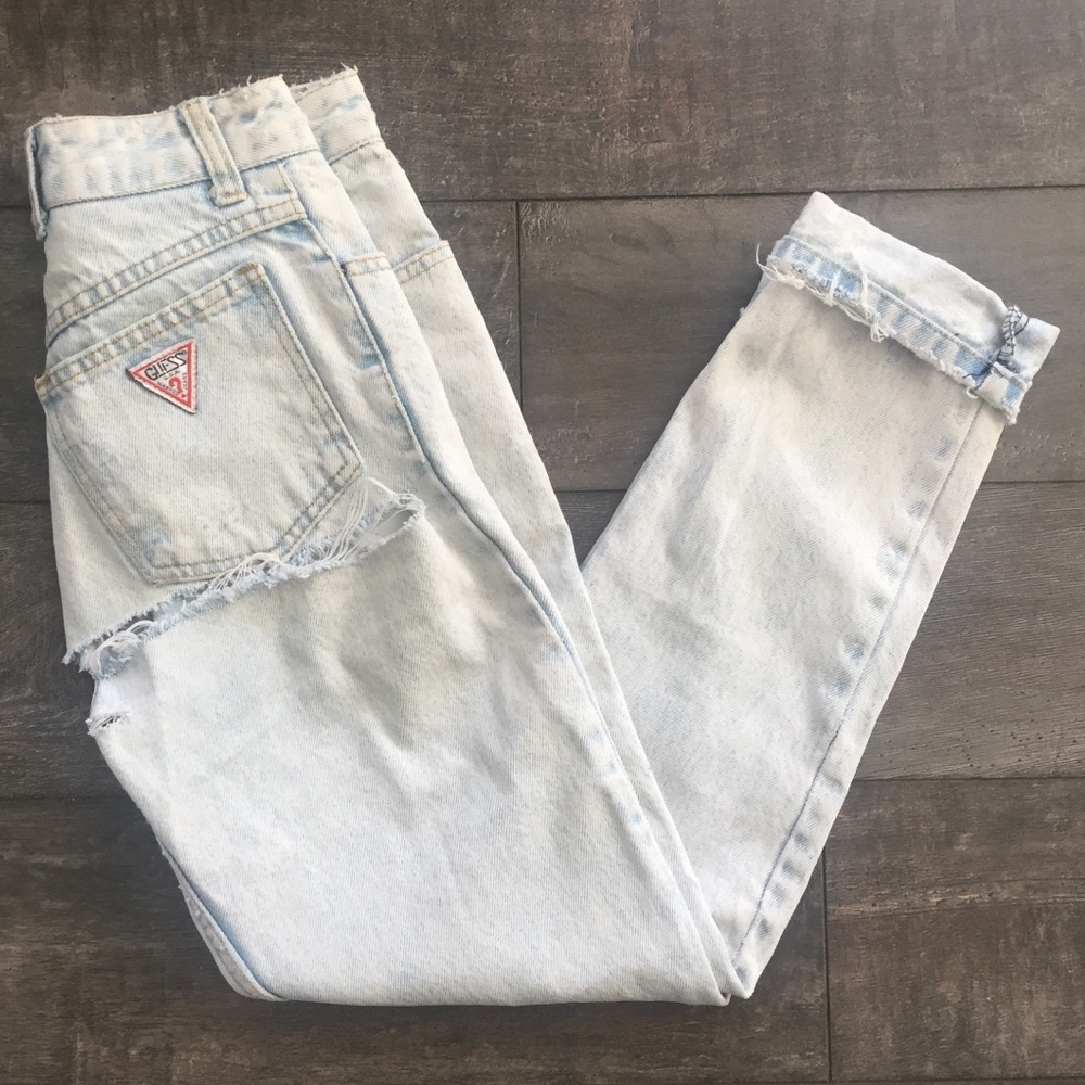 Vintage Guess High Waisted Tapered Mom Jeans